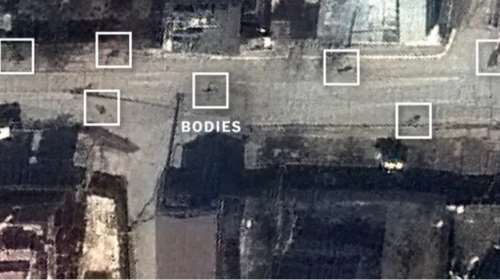 Φωτογραφίες ντοκουμέντο των New York Times διαψεύδουν τη Ρωσία: Τα πτώματα στη Μπούτσα ήταν εβδομάδες στη μέση του δρόμου