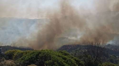 Ανεξέλεγκτη η φωτιά στη Ρόδο για πέμπτη ημέρα - Μήνυμα 112 για εκκένωση των χωριών Λάρδο και Πυλώνα