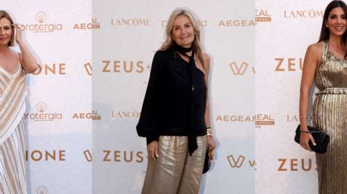 Zeus+Dione: Λαμπερές εμφανίσεις στην επίδειξη μόδας - Η Μαρέβα Γκραμπόφσκι και οι &quot;Ελληνίδες θεές&quot; Τζένη Μπαλατσινού και Σταματίνα Τσιμτσιλή [Εικόνες]