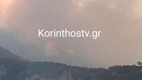 Πύρινη κόλαση στην Ορεινή Κορινθία: Δυο προσαγωγές για τη φωτιά που μαίνεται ανεξέλεγκτη  -  Μπαράζ 112 - Ενισχύθηκαν οι δυνάμεις