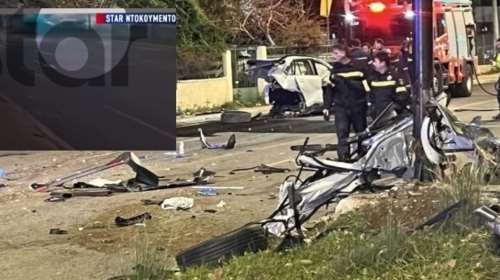 Δυστύχημα στη Βουλιαγμένης: Βίντεο ντοκουμέντο - Η σοκαριστική στιγμή που ο 19χρονος χάνει τον έλεγχο και το αυτοκίνητο πέφτει στη νησίδα