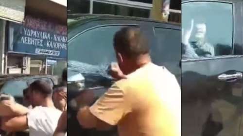 Καρδίτσα: Νέο βίντεο από την επίθεση στον Αγοραστό - Εξαγριωμένοι πολίτες σπάνε το αυτοκίνητό του