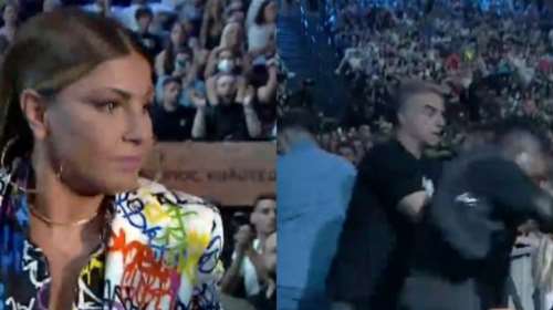 Ξύλο στα MAD Awards: Νέο βίντεο - Η στιγμή που η Έλενα Παπαρίζου φεύγει έντρομη μόλις αρχίζουν οι μπουνιές