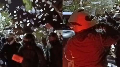 Επίθεση του Ρουβίκωνα στο σπίτι του νέου ΠτΔ Κώστα Τασούλα- Πέταξαν τρικάκια και έγραψαν συνθήματα