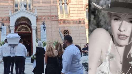 Μαρίτα Αγγελοπούλου: Ράγισαν καρδιές στο τελευταίο &quot;αντίο&quot; στο Αίγιο - Το λευκό φέρετρο και τα στεφάνια [Εικόνες]