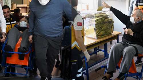 Εκλογές στην Τουρκία: Τους πάνε ακόμα και πάνω σε φορεία για να ψηφίσουν - Στις κάλπες πάνω από 60 εκατ. [Εικόνες]