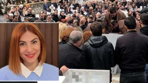 Βαρύ πένθος στην κηδεία της 32χρονης Σοφίας-Ελένης που σκοτώθηκε στα Τέμπη - Με δάκρυα στα μάτια πλήθος κόσμου [εικόνες-βίντεο]