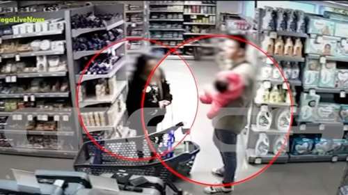 Άλιμος: Νέο βίντεο ντοκουμέντο - Η 43χρονη γιαγιά με το μωρό και ο άγνωστος άντρας είχαν πάει μαζί και σε άλλο σούπερ μάρκετ