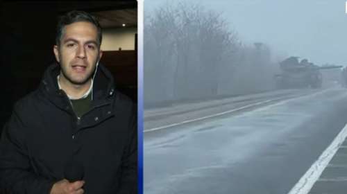 &quot;Η σφαίρα πέρασε δίπλα μου&quot;: Συγκλονίζει ο δημοσιογράφος του Σκάι  που είναι στο ελληνικό κονβόι από τη Μαριούπολη