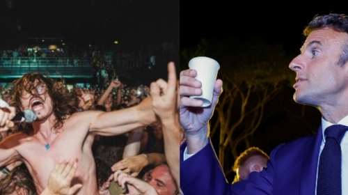 Καλλιτέχνης εξυβρίζει τον Μακρόν πάνω στη σκηνή - Λίγο πριν ο Γάλλος πρόεδρος και η Μπριζίτ εμφανιστούν στο κοινό