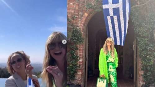 Το ελληνικό Πάσχα της Χάιντι Κλουμ: Τσούγκρισε αυγά και απόλαυσε τα ελληνικά έθιμα