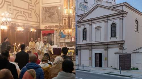 Ιστορική στιγμή: Ανάσταση στην Εκκλησία της Santa Maria - Για πρώτη φορά λειτουργία στη νέα έδρα της Μητρόπολης Σμύρνης