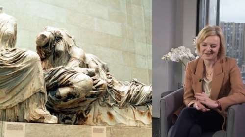 Πάγος από τη Λιζ Τρας στην επιστροφή των Γλυπτών του Παρθενώνα: Η αμήχανη απάντησή της [βίντεο]