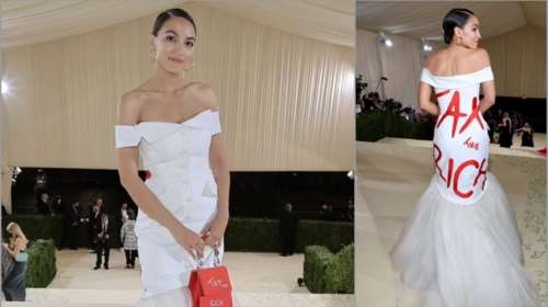 Αλεξάντρια Οκάζιο - Κορτέζ: Πήγε στο MetGala για να καταγγείλλει τους... πλούσιους- Το εισητήριο έκανε 35 χιλιάδες δολάρια