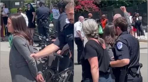 Χαμός με την Αμερικανίδα βουλευτή που υποκρίθηκε ότι της πέρασαν χειροπέδες σε διαμαρτυρία για τις αμβλώσεις - Τι απαντά