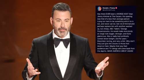 Οσκαρ: Η φαρμακερή ατάκα του Κίμελ για τον Τραμπ: &quot;Μήπως έχει περάσει η ώρα και πρέπει να πας φυλακή;&quot; [βίντεο]