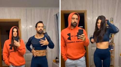 Σάκης Τανιμανίδης – Χριστίνα Μπόμπα: Κάνουν το viral video του Tik Tok με τον χορό και την ανταλλαγή ρούχων