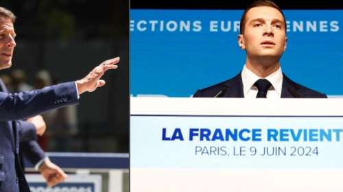 &quot;Σεισμός&quot; στη Γαλλία: Σε πρόωρες βουλευτικές εκλογές ο Μακρόν μετά τη σκληρή ήττα με 16% από την ακροδεξιά της Λε Πεν