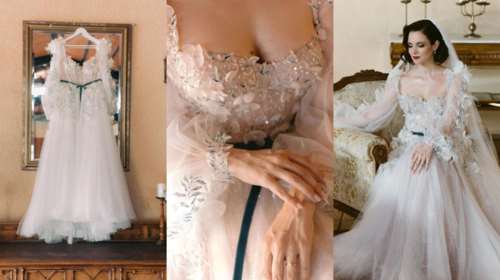 Ευγενία Δημητροπούλου: Παραθυμένιες φωτογραφίες με τη θεά νύφη και το υπέροχο νυφικό σε ρομαντικό boho στιλ