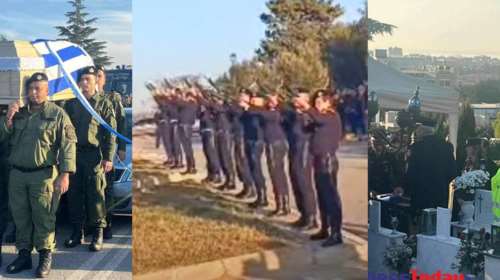 Γιώργος Λυγγερίδης: Συγκινητικές στιγμές στην ταφή - Τιμητικές βολές υπό την ιαχή &quot;Αθάνατος&quot; από τους συναδέλφους του [Εικόνες - Βίντεο]