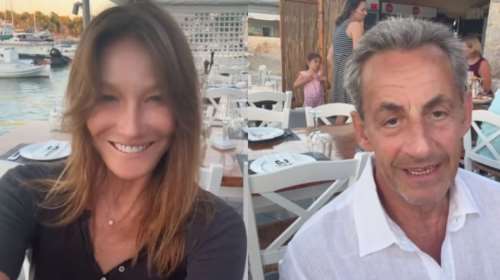 Ευτυχισμένοι στην Ελλάδα: Κάρλα Μπρούνι και Νικολά Σαρκοζί πλάι στο κύμα και πίσω πευκοδάσος - Το καλωσόρισμα της Μπλάτνικ