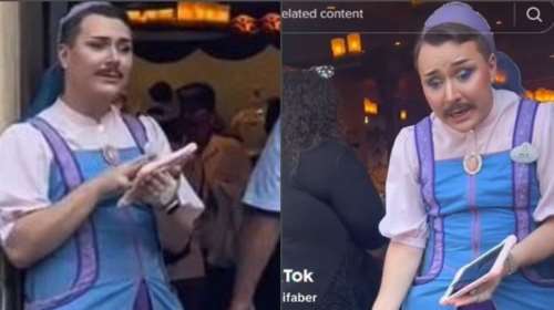 Διχάζει η Disneyland: Άνδρας υπάλληλος ντύθηκε νεραϊδούλα και υποδεχόταν τα παιδιά - &quot;Το πάτε για χρεωκοπία&quot;