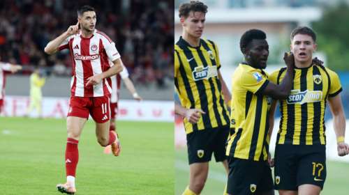 Κύπελλο Ελλάδος: Άνετα 5-0 ο Ολυμπιακός τον Βόλο, ο Καλοσκάμης λύτρωσε την ΑΕΚ στο 96' με την Ηλιούπολη