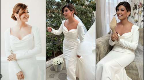 Γεωργία Πολυτάνου: Η προετοιμασία της νύφης στο πατρικό της στη Θήβα, το μακιγιάζ και η λεπτομέρεια στο νυφικό που δεν είχαμε δει