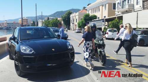 Λέσβος: Με Porsche έκανε περιοδεία στο νησί η υφυπουργός Μεταφορών Χριστίνα Αλεξοπούλου [εικόνες]