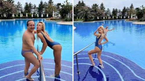 Με καλοκαιρινή διάθεση: Ο Σπύρος Μπιμπίλας και η Βίκυ Κάβουρα ποζάρουν με μαγιό στην πισίνα [εικόνες]