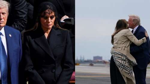 Τα &quot;πένθιμα&quot; γενέθλια της Μελάνια Τραμπ: Έγινε 55 ετών ντυμένη στα μαύρα - Το &quot;ταπεινό&quot; δώρο του Ντόναλντ Τραμπ