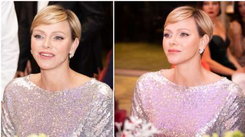 Πριγκίπισσα Σαρλίν: Πανέμορφη σαν σταρ του Χόλιγουντ με ασημένιο sequined dress και διαμάντια