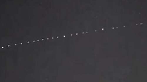 Ορατοί στον ουρανό της Κοζάνης οι δορυφόροι του Έλον Μασκ με το γρήγορο Ίντερνετ  [βίντεο]