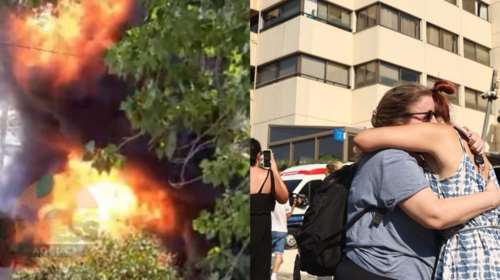 Χολαργός: Βίντεο ντοκουμέντο - Η στιγμή που ξεπηδούν οι φλόγες στο Metropolitan - Σκηνές αγωνίας έξω από το κτίριο [εικόνες - βίντεο]