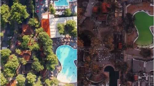 Φωτιά στην Εύβοια: Αποκαρδιωτικές εικόνες - Το πριν και το μετά στο Club Αγία Άννα [βίντεο]