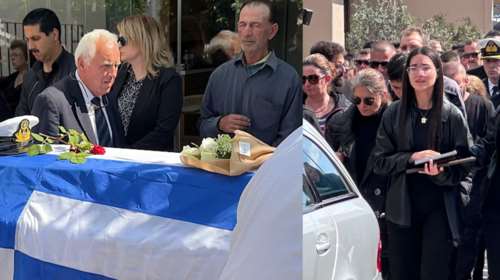 Λέσβος: Βαρύ πένθος στην κηδεία του λιμενικού - Συντετριμμένες μάνα και σύντροφος - Η τραγική σύμπτωση με τον σκύλο του