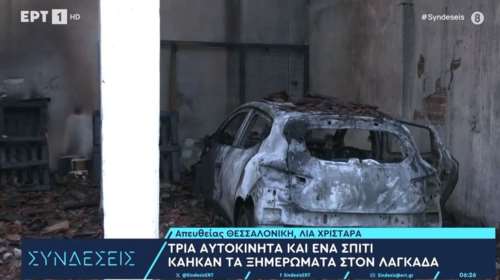 Θεσσαλονίκη: Διαδοχικές φωτιές σε αυτοκίνητα και παράπηγμα στον Λαγκαδά - Υπόνοιες για εμπρησμό [βίντεο]