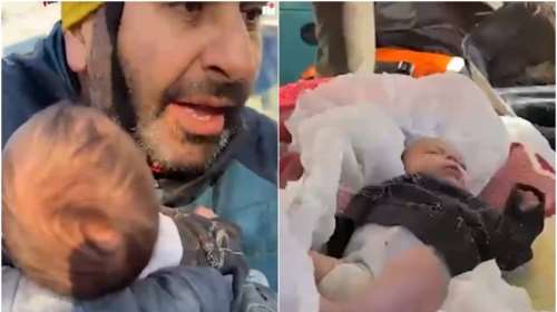 Τουρκία: Μωράκι δύο μηνών ανασύρθηκε ζωντανό μετά από 29 ώρες στα συντρίμμια[βίντεο]