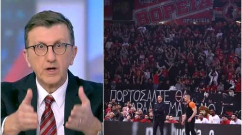 &quot;Εμετικό το πανό κατά Πορτοσάλτε στο ΣΕΦ&quot; - Ο Αδωνις Γεωργιάδης τον στηρίζει και επικρίνει τους οπαδούς του Ολυμπιακού