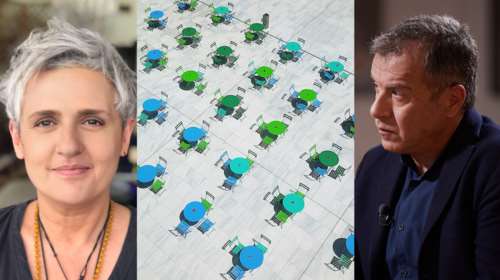 Το comeback του Σταύρου Θεοδωράκη στην εστίαση: Ανοίγει το Agora Bistro του ΚΠΙΣΝ μαζί με τη Φωτεινή Παντζιά