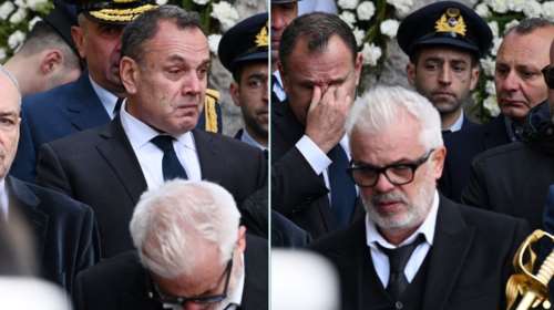Κηδεία υποσμηναγού Τουρούτσικα: Δάκρυσε ο υπουργός Άμυνας Νίκος Παναγιωτόπουλος [εικόνες]