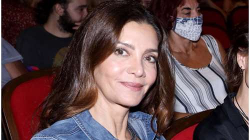 Denim on denim look: H Κατερίνα Λέχου φόρεσε την τάση της σεζόν σε βραδινή της έξοδο