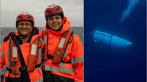 Ναυάγιο στον Τιτανικό: Η τελευταία φωτογραφία του Πακιστανού δισεκατομμυριούχου με τον 19χρονο γιο του πριν την τραγωδία