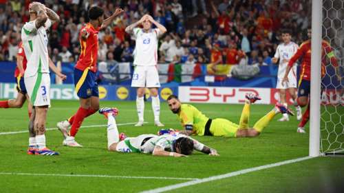 Euro 2024 : Το αυτογκόλ του Καλαφιόρι έδωσε το τρίποντο και την πρόκριση στους Ισπανούς