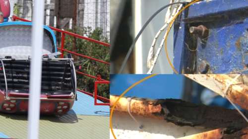 Χαλκιδική: Σκουριασμένα και σάπια τα σίδερα στο λούνα παρκ - Χειριστής και υπεύθυνος γνώριζαν ότι τα καθίσματα ήταν χαλασμένα [βίντεο]