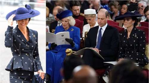 Γιατί έκρυψαν την Κέιτ: Η blue navy εμφάνιση με θεϊκό ταγιέρ και ο λόγος που δεν πήγε στη δεξίωση