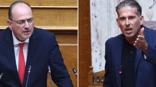 &quot;Σκοτώθηκαν&quot; Λαζαρίδης - Καραναστάσης στη Βουλή: &quot;Είναι μια σιχαμένη ακαθαρσία που με έγλειφε πατόκορφα για την αίγλη μου&quot;