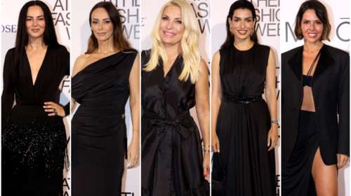 Total black: Τα φορέματα, τα deux pieces και οι σικάτες εμφανίσεις των Ελληνίδων celebrities σε βραδιά μόδας