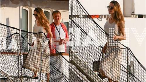 Αντζελίνα Τζολί: Η εντυπωσιακή της εμφάνιση στην θαλαμηγό του Ωνάση Χριστίνα- Τελευταία ημέρα γυρισμάτων στο Κατάκολο [εικόνες]