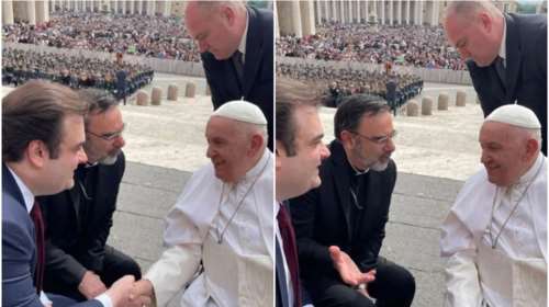 Συνάντηση Κυριάκου Πιερρακάκη με τον Πάπα Φραγκίσκο στο Βατικανό [εικόνες]